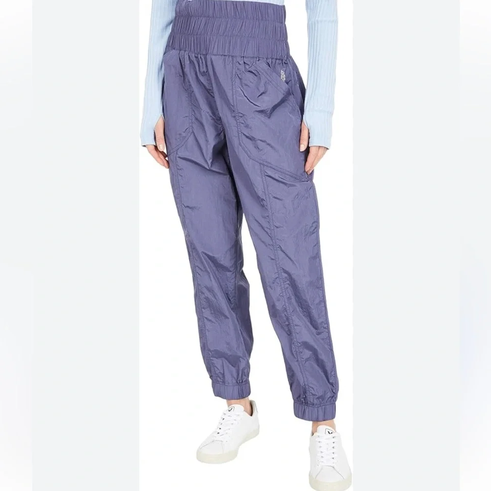 FREE PEOPLE MOVEMENT THE WAY HOME JOGGER PANTS DEEP SEA SIZE LARGE NWT